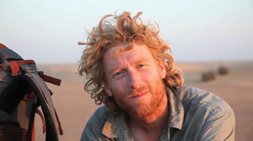 Alastair on one of his desert expeditions