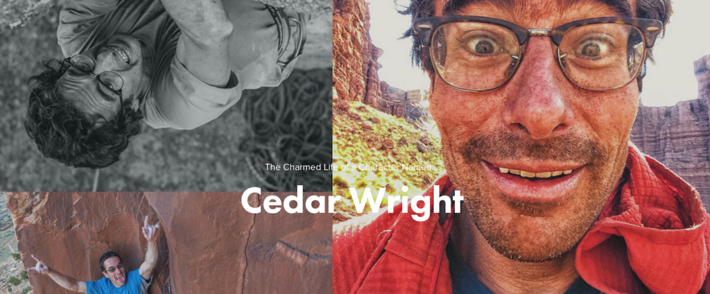 Cedar Wright's zany rompings