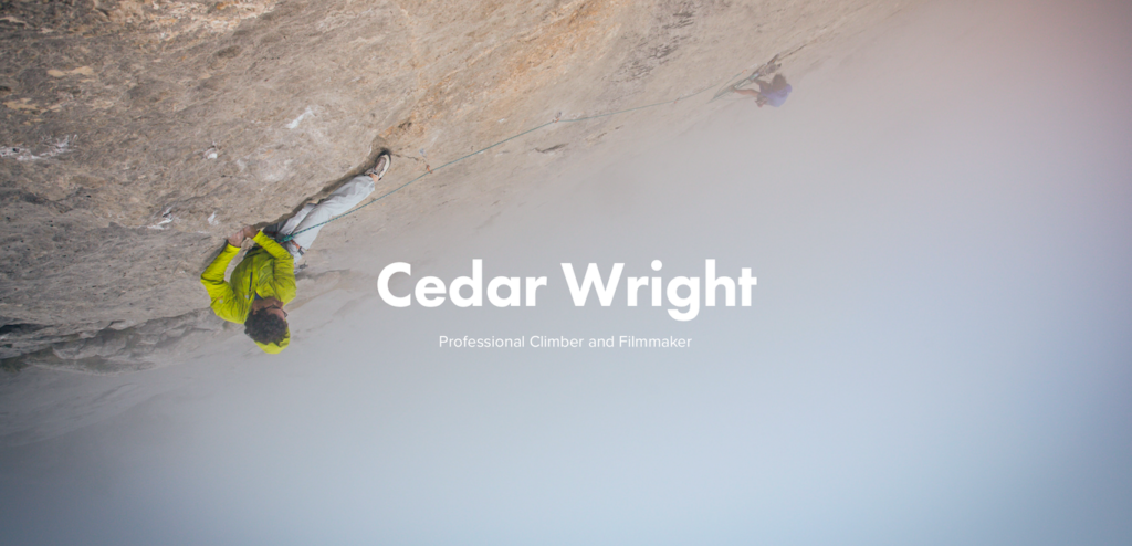 Cedar Wright professional climber