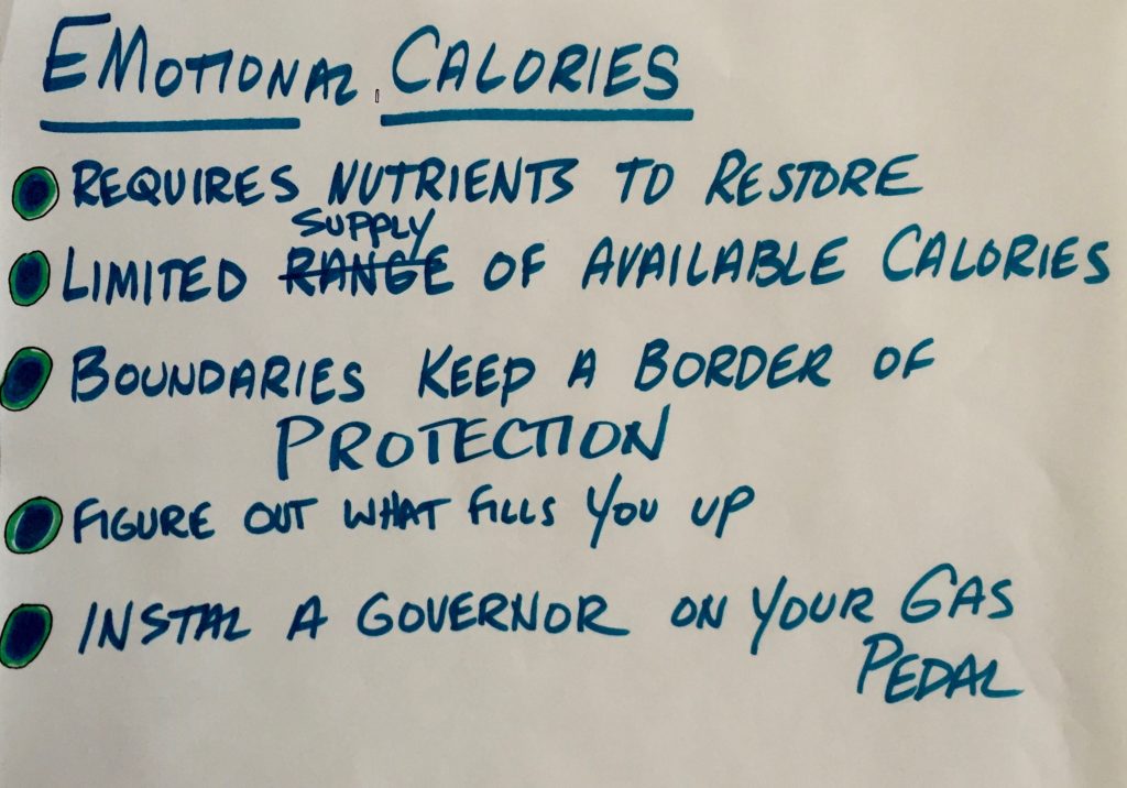 Emotional Calories that fill your tank
