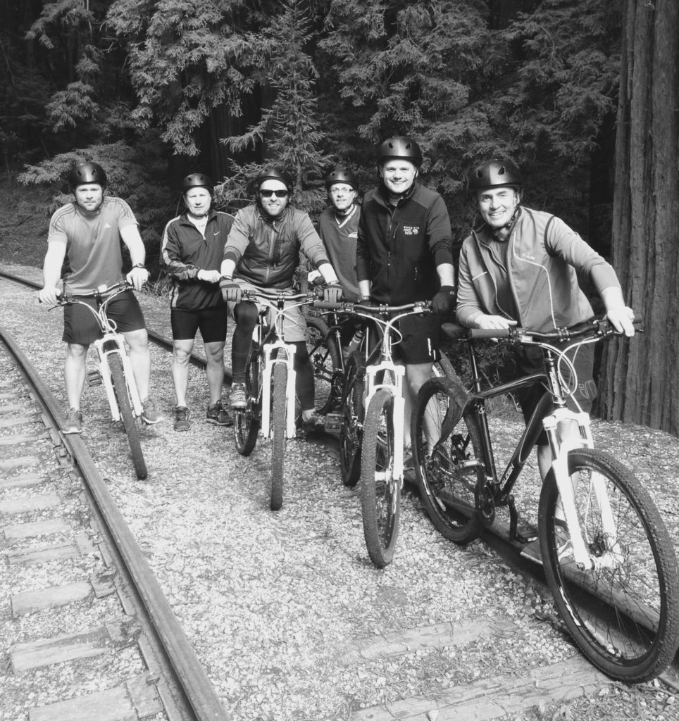 Mountain biking the Redwoods above Santa Cruz