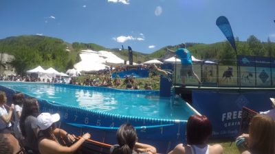 Dog Jumping at the GoPro Mountain Games