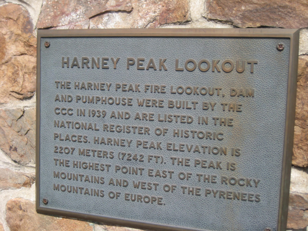 The history of Harney Peak's fire lookout tower built in 1929