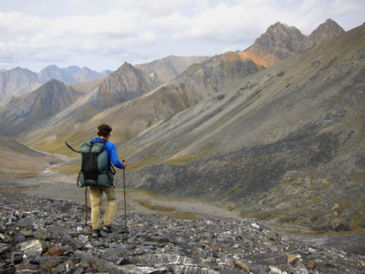 Andrew off trail in Yosemite (Photo credit Andrew Skurka)