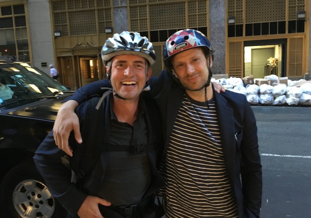 Stefan Loble taking me on a NYC Tandem Bike Tour