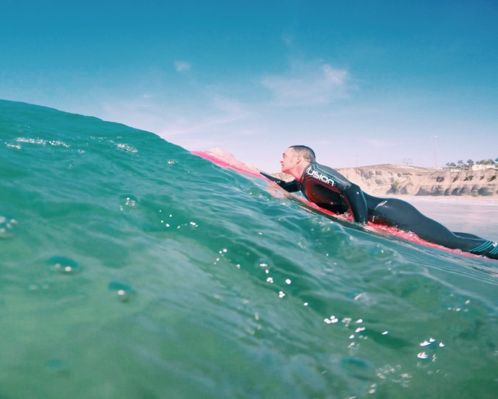 Not exactly shredding waves-but I'm in the arena