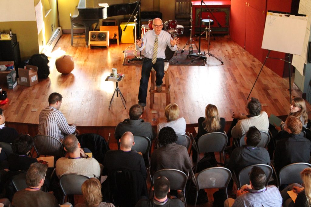 Seth Godin teaching at Medicine Ball three day sessions in NY