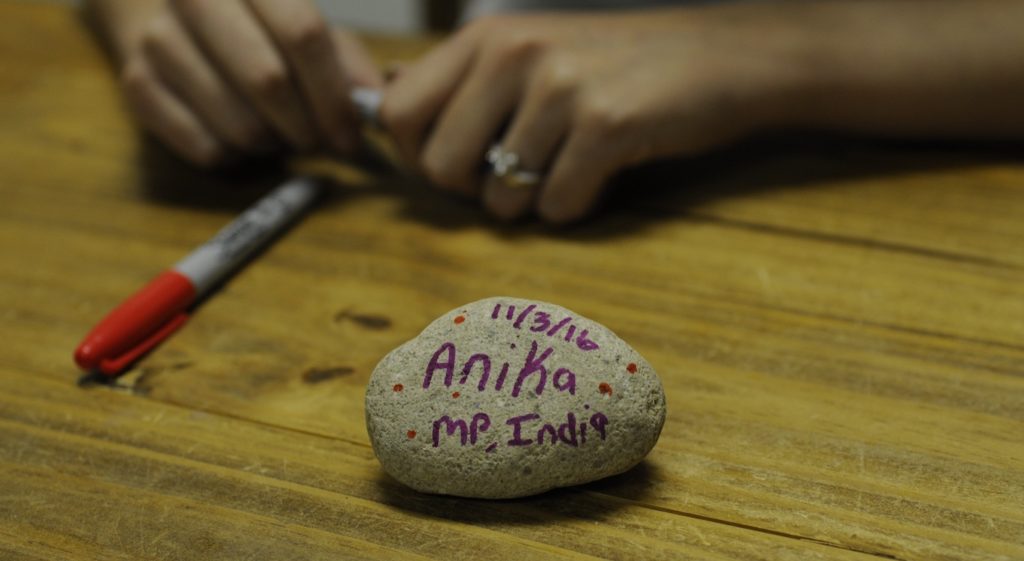 Daughter Anika rescued from India