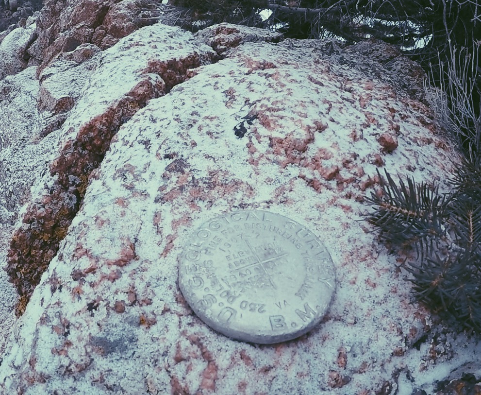 The Summit register on an adjoining peak to Eagle Peak
