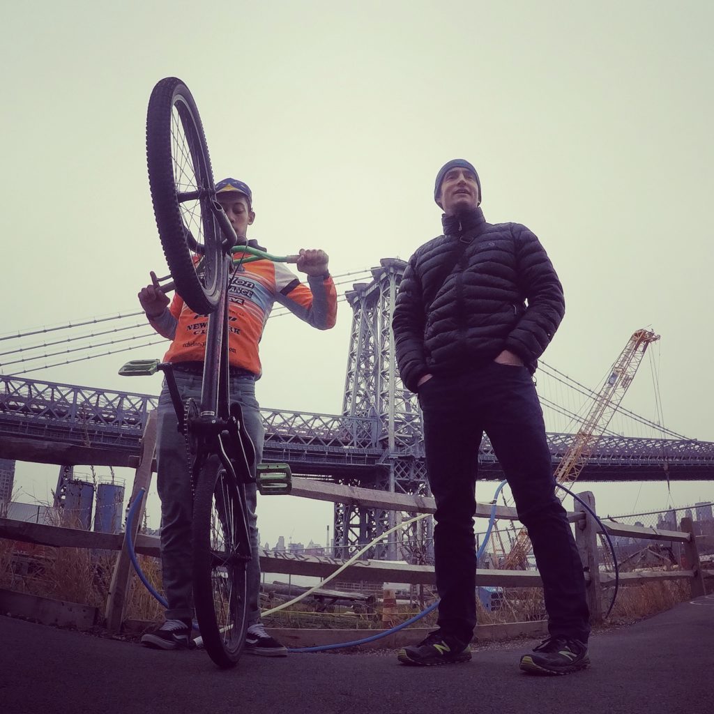 Nik posing for a pic with me at the pumptrack