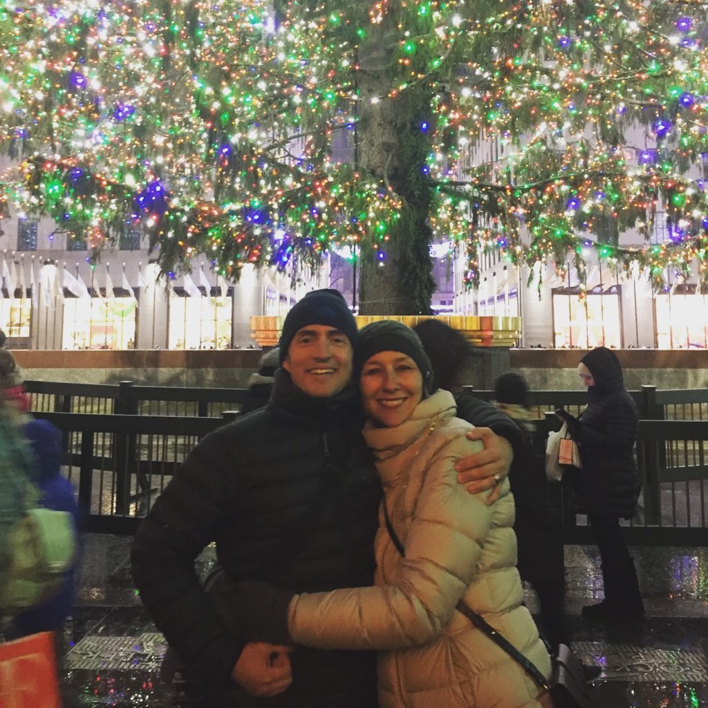 Leith and I celebrating 23 years Rockefeller center