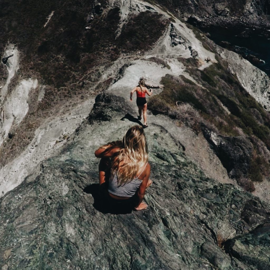 Scurrying down from the summit of San Martin Rock lookout