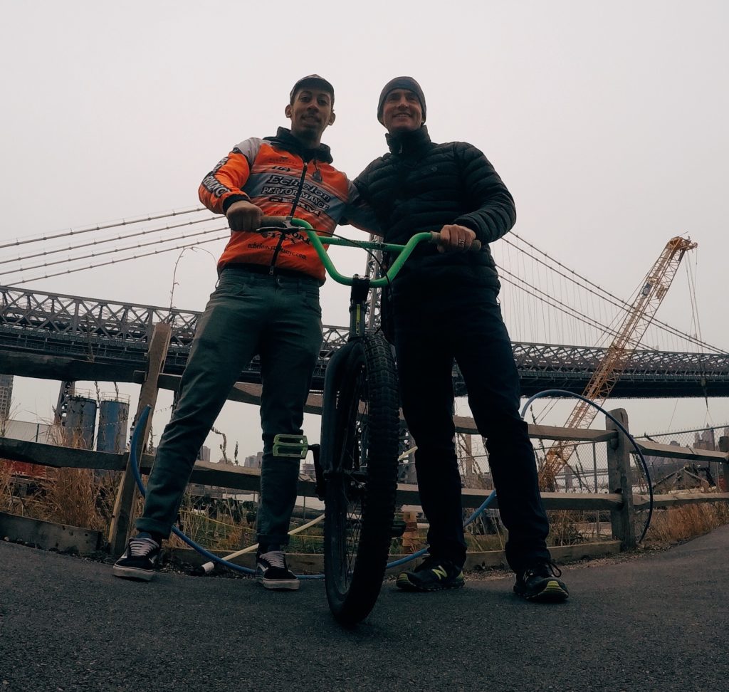 Nik and I closing out the day at the pumptrack